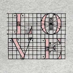 GRID LETTER - LOVE T-Shirt